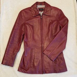Guess Red Leather Jacket
